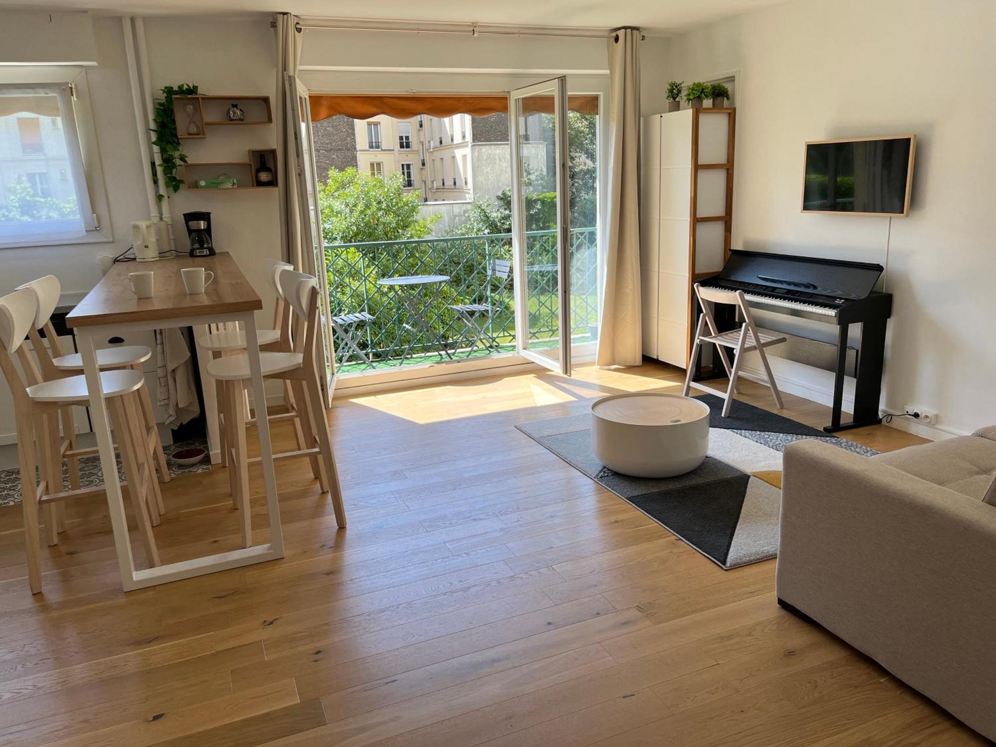 Superbe Appartement Avec Belle Vue Jardin Paris Dış mekan fotoğraf